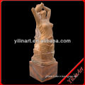 Hot! Yellow Marble Sexy Woman Statue/Park Decoration Statues For Sale YL-R389